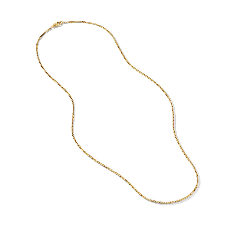 20-Inch Box Chain Necklace in 18K Gold, 1.7mm