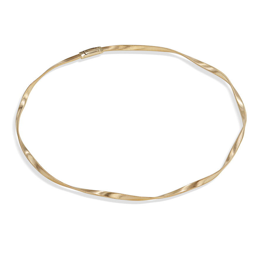18K Yellow Gold 3.7mm Single Strand Necklace