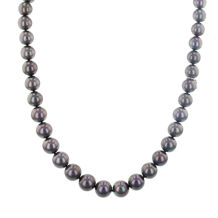 Black South Sea Cultured Pearl Graduated Necklace