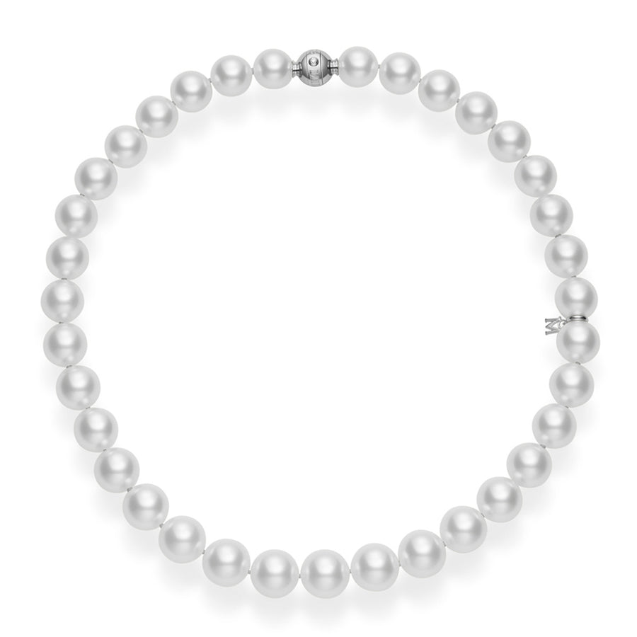 South Sea Pearl Strand Necklace in 18K White Gold