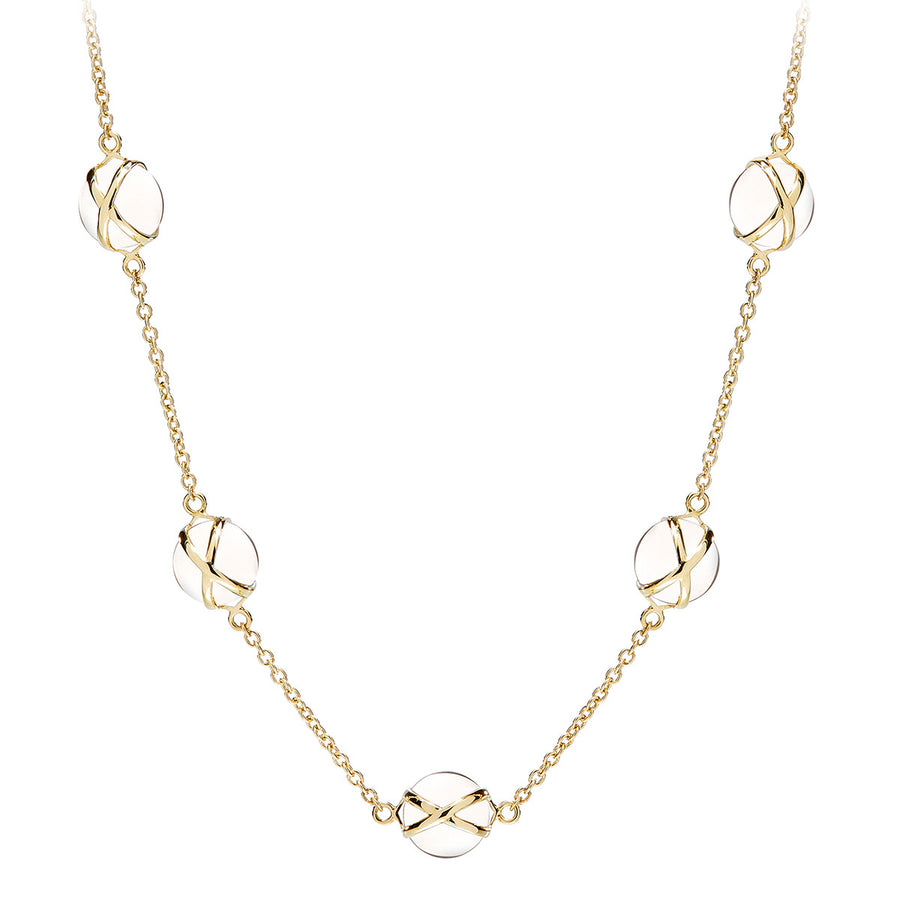 Prima Crystal Quartz 16 to 18-Inch Classic Chain Necklace