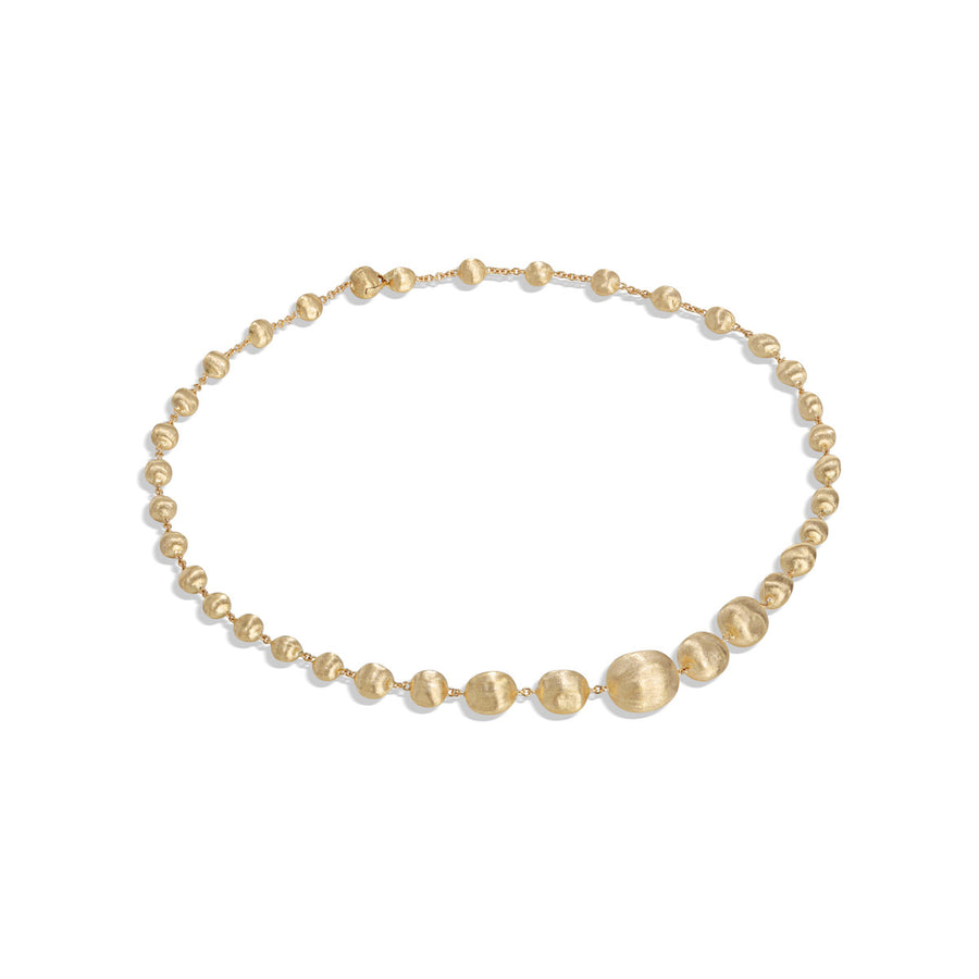 18K Yellow Gold Mixed Bead Medium Necklace