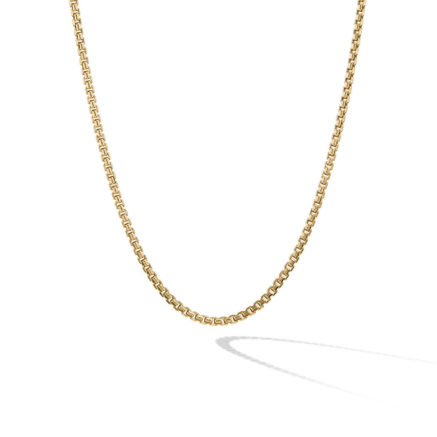 Box Chain Necklace in 18K Yellow Gold