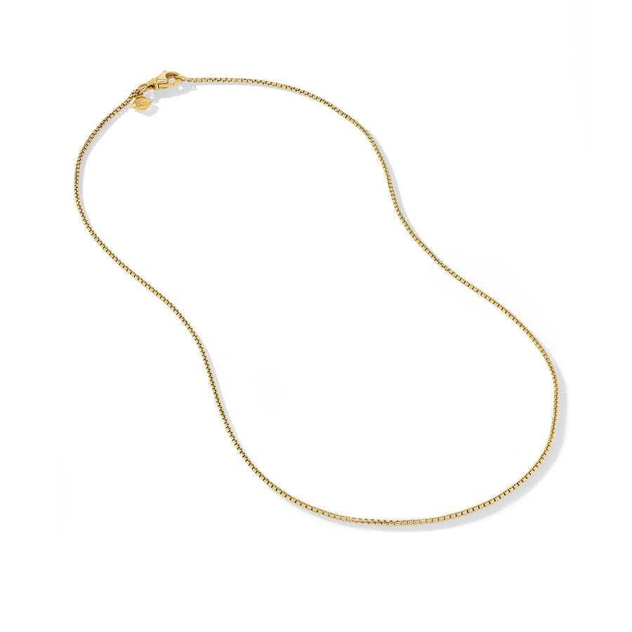 Box Chain Necklace in 18K Yellow Gold