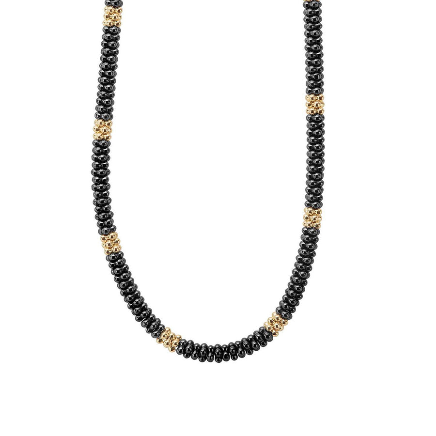 Black Caviar Beaded Necklace