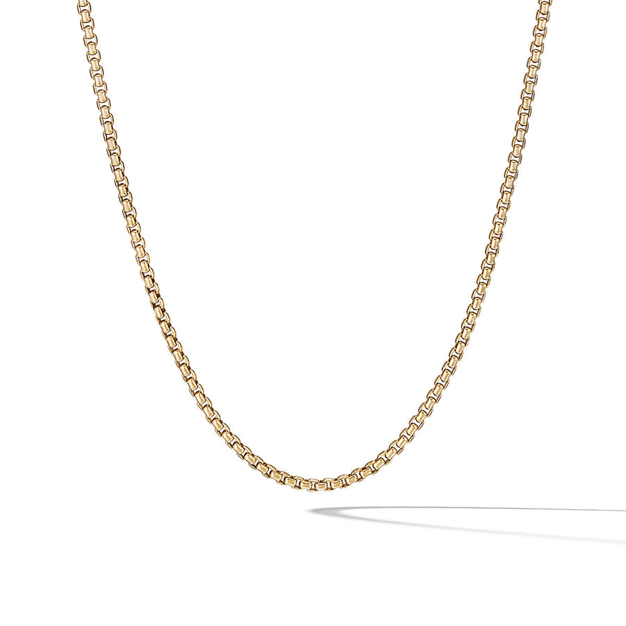 Medium Box Chain Necklace in 18K Gold, 3.6mm