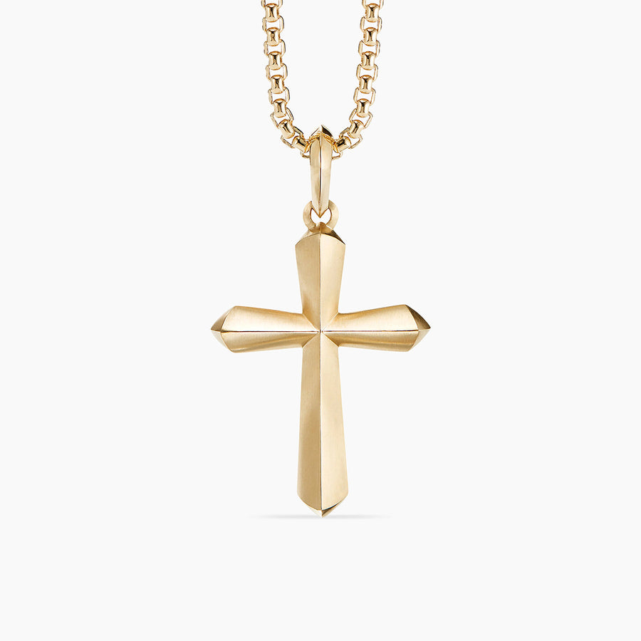 Roman Cross Amulet 18K Yellow Gold without Chain