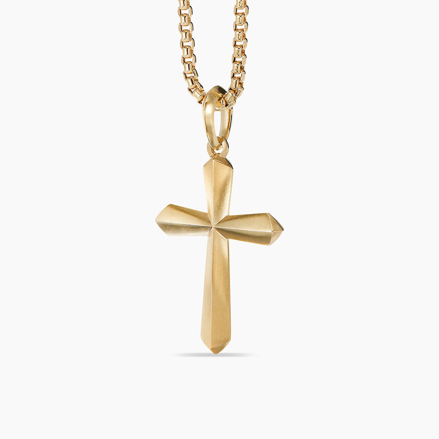 Roman Cross Amulet 18K Yellow Gold without Chain