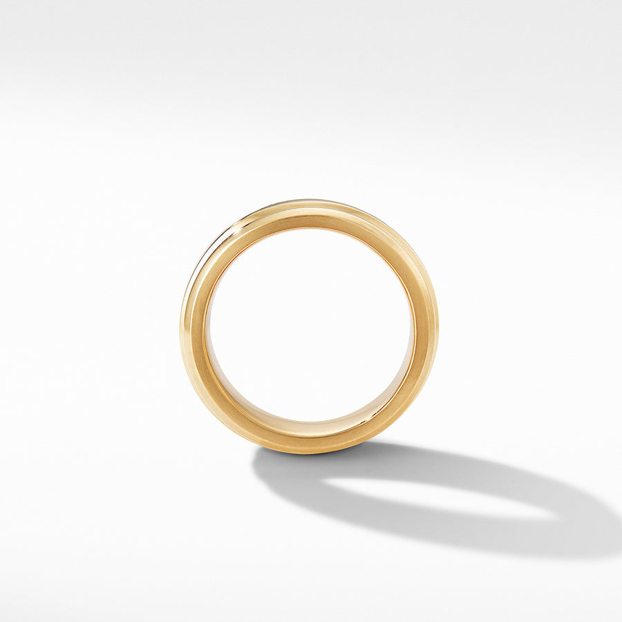 Deco Band Ring in 18K Yellow Gold