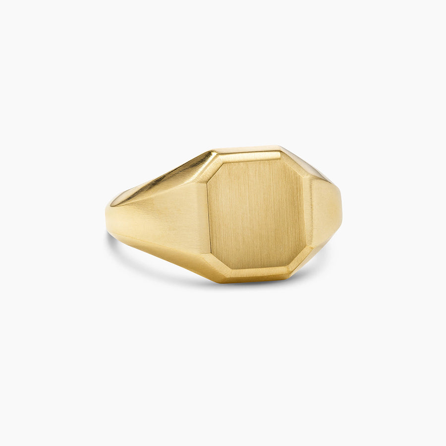 Streamline Signet Ring in 18K Yellow Gold