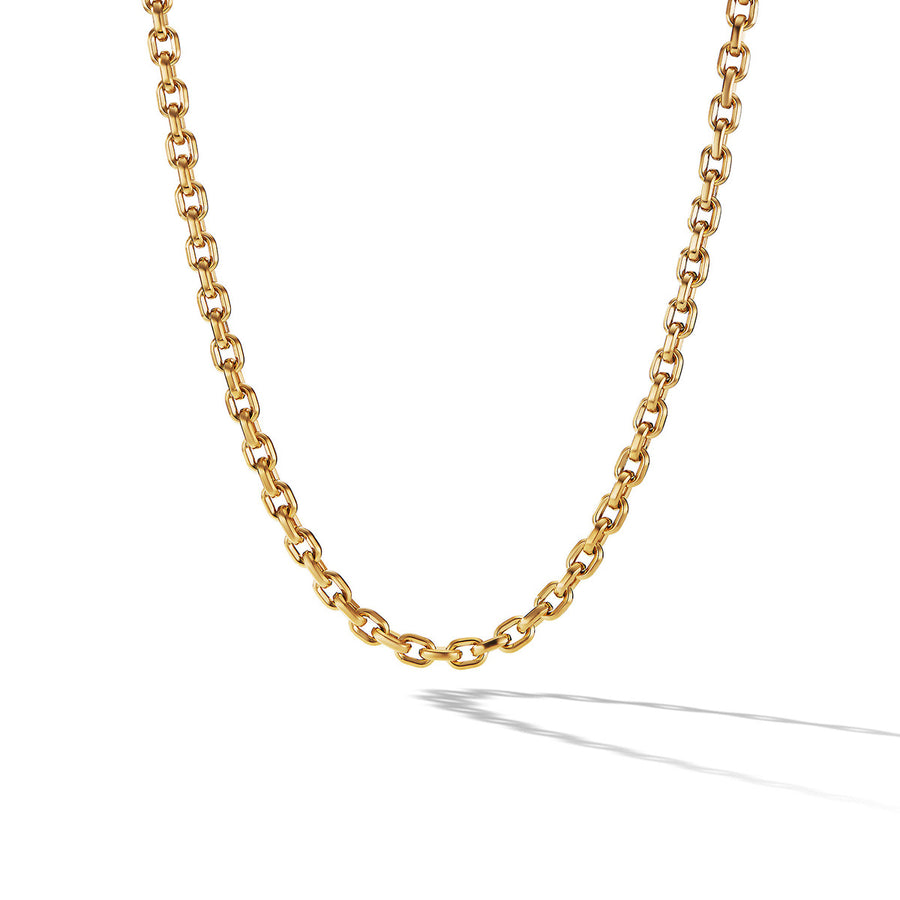 Deco Chain Link Necklace in 18K Yellow Gold