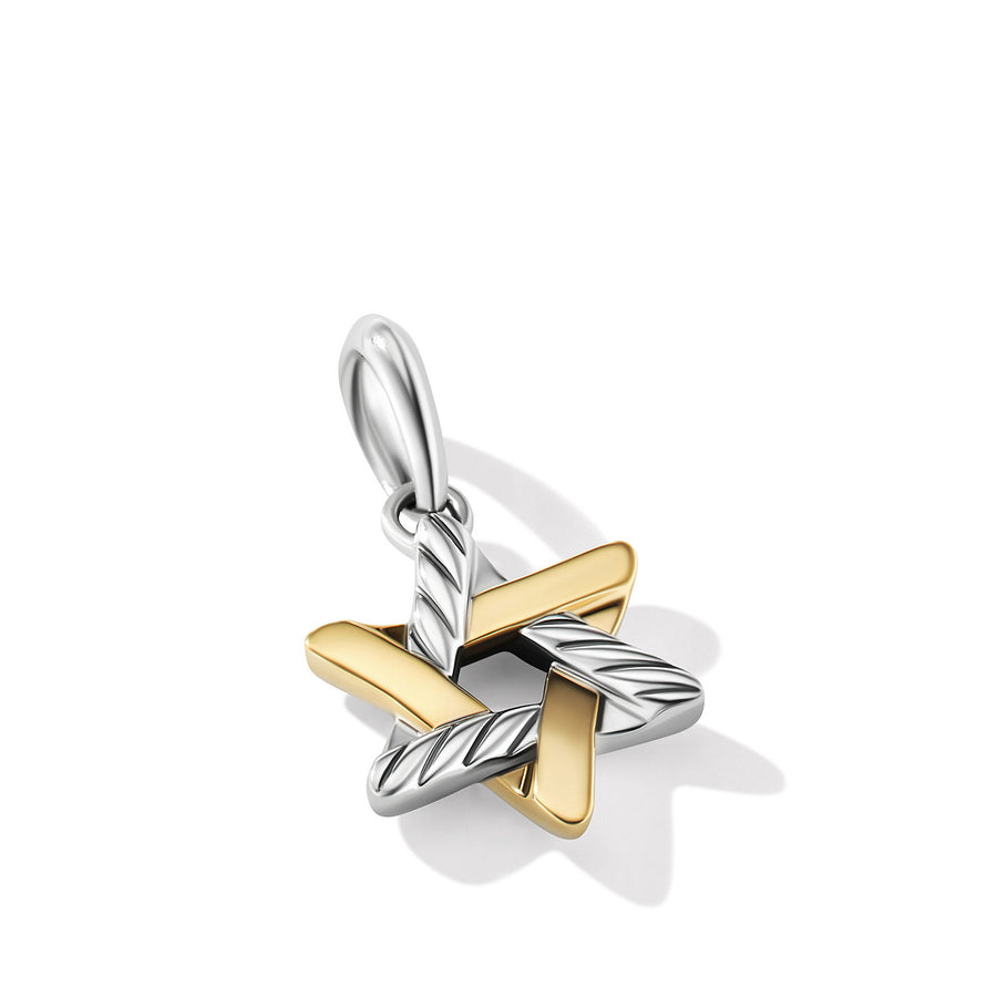 Cable Classics Star of David Amulet with 18K Yellow Gold