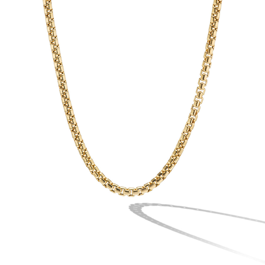 Box Chain Necklace in 18K Yellow Gold, 2.7mm