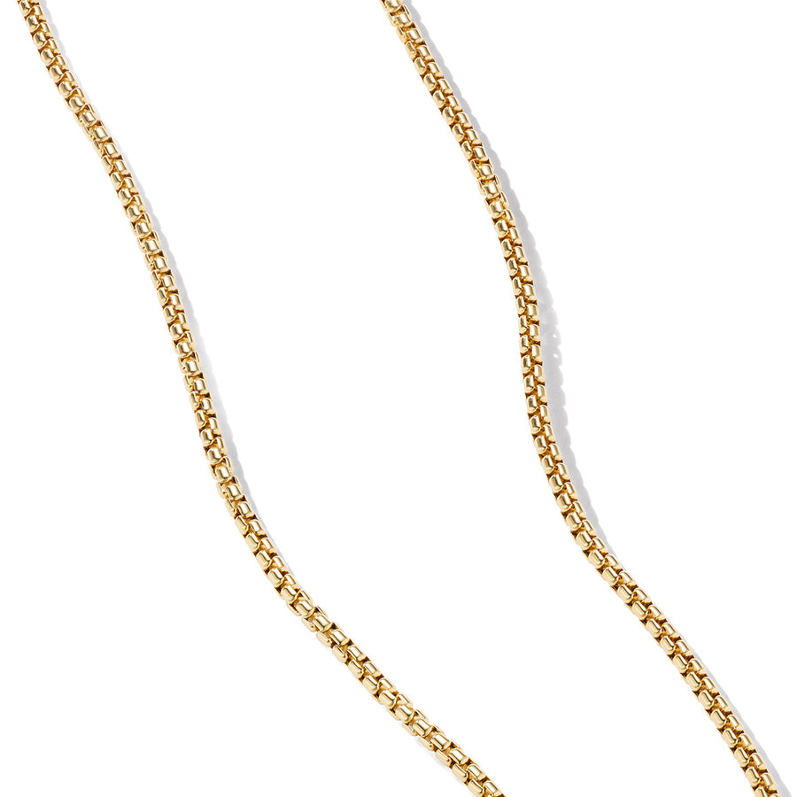 Box Chain Necklace in 18K Yellow Gold, 2.7mm