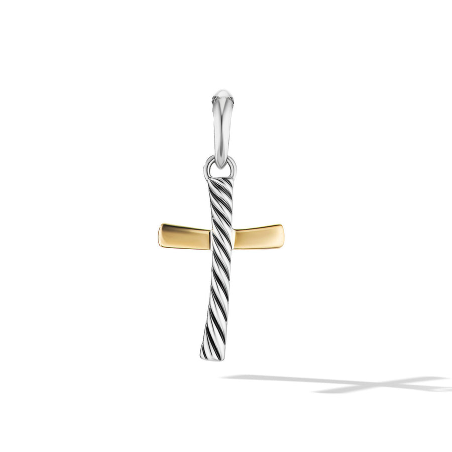 Cable Classics Cross Amulet with 18K Yellow Gold