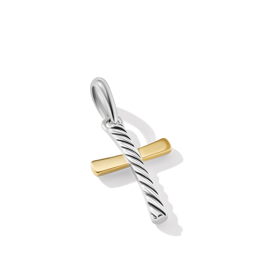 Cable Classics Cross Amulet with 18K Yellow Gold