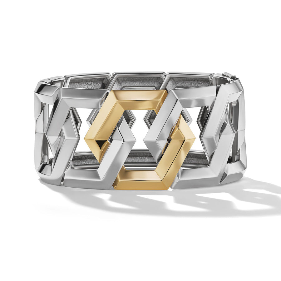 Carlyle Bracelet in Sterling Silver with 18K Yellow Gold