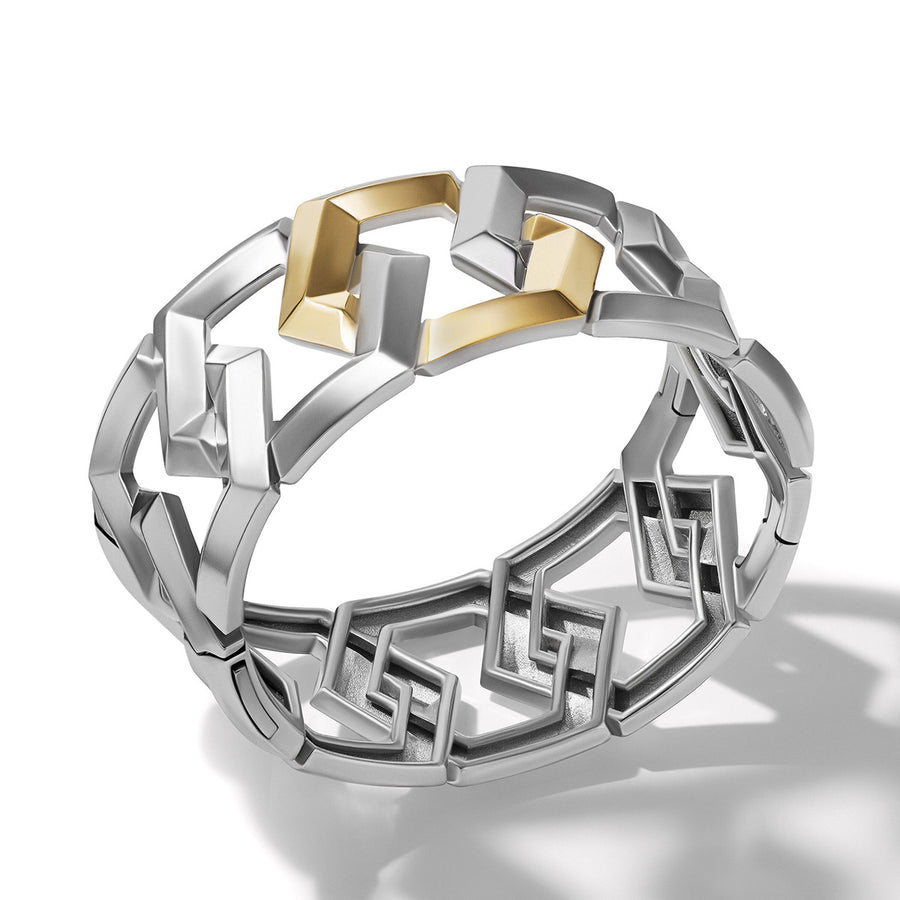 Carlyle Bracelet in Sterling Silver with 18K Yellow Gold
