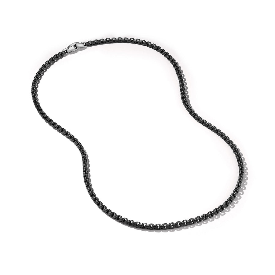 Box Chain Necklace in Stainless Steel and Sterling Silver, 5mm
