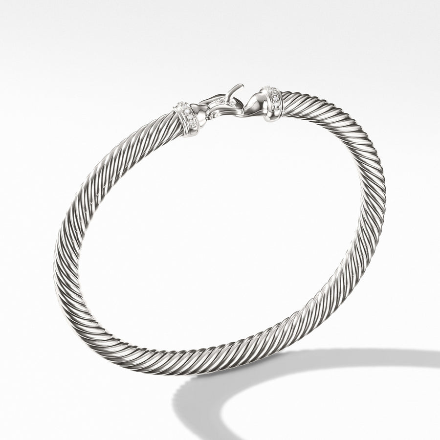 Cable Buckle Bracelet with Diamonds
