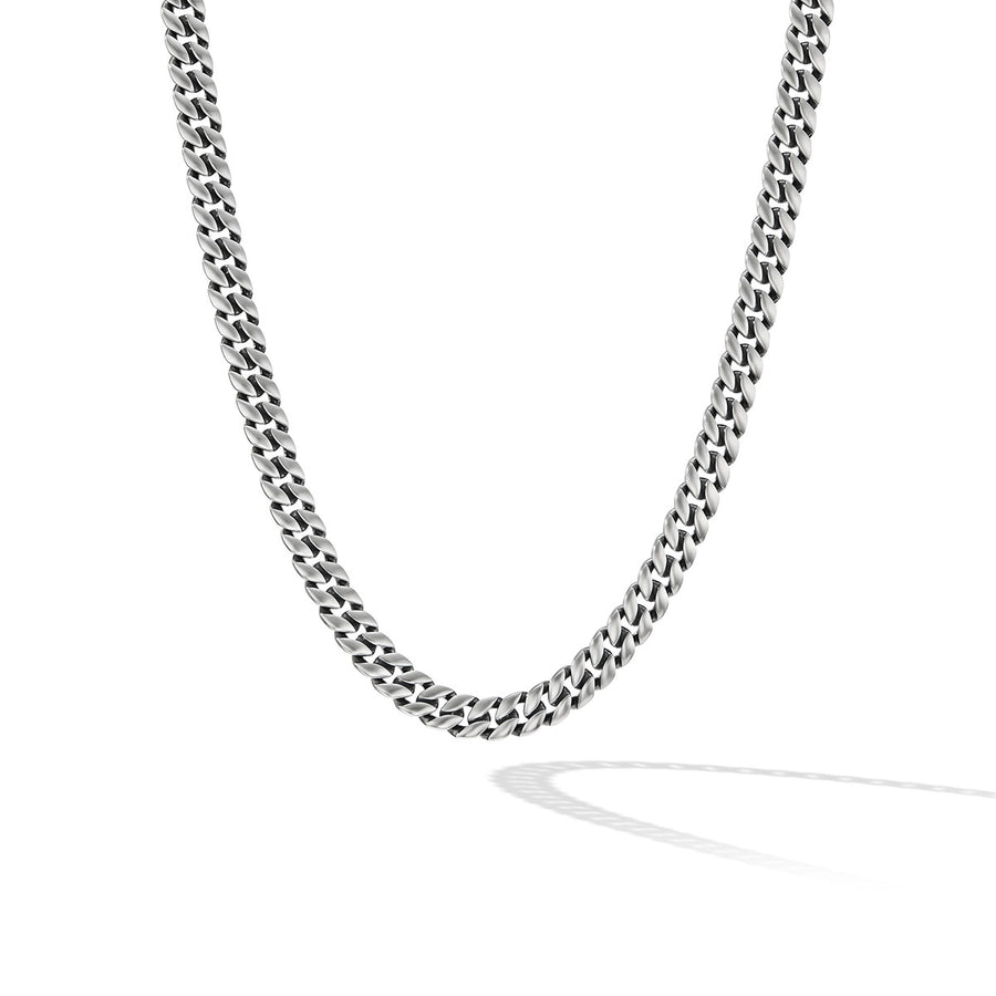 Curb Chain Necklace in Sterling Silver