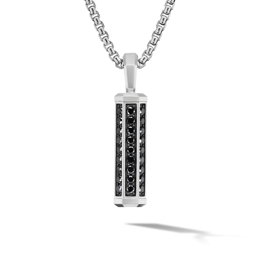 DY Hex Amulet with Pave Black Diamonds
