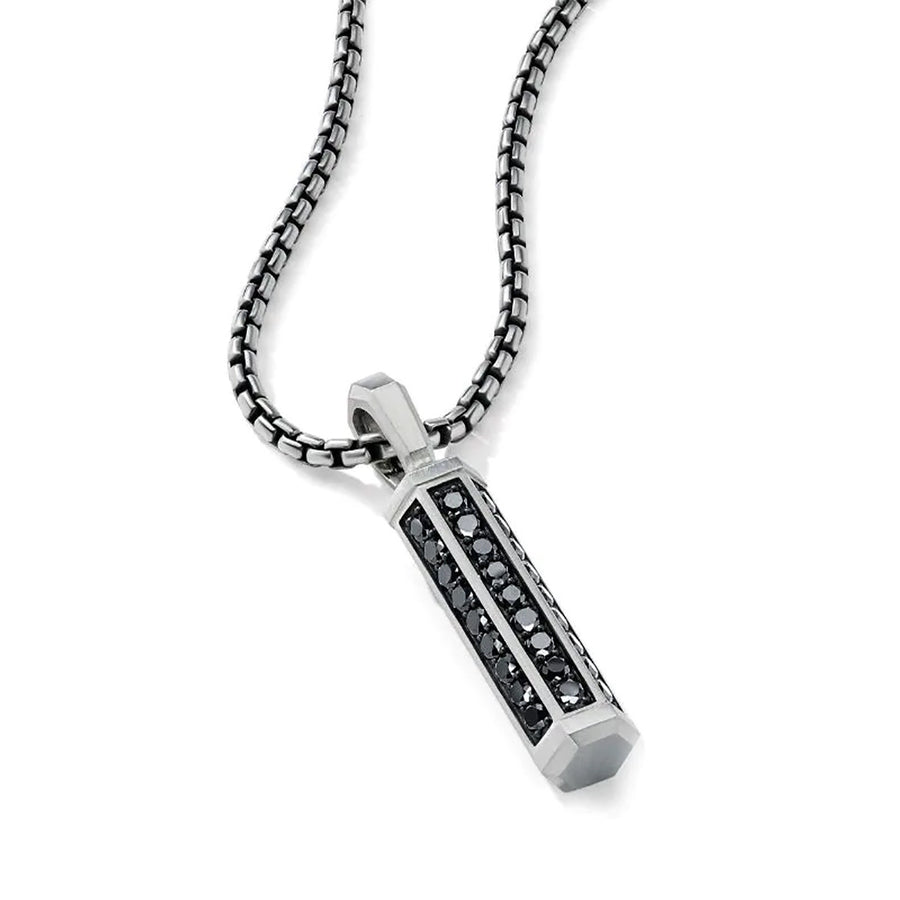 DY Hex Amulet with Pave Black Diamonds