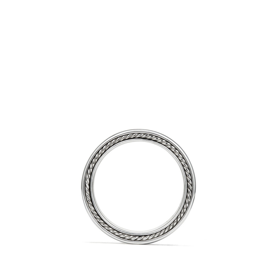 Streamline Three-Row Band Ring with Black Diamonds