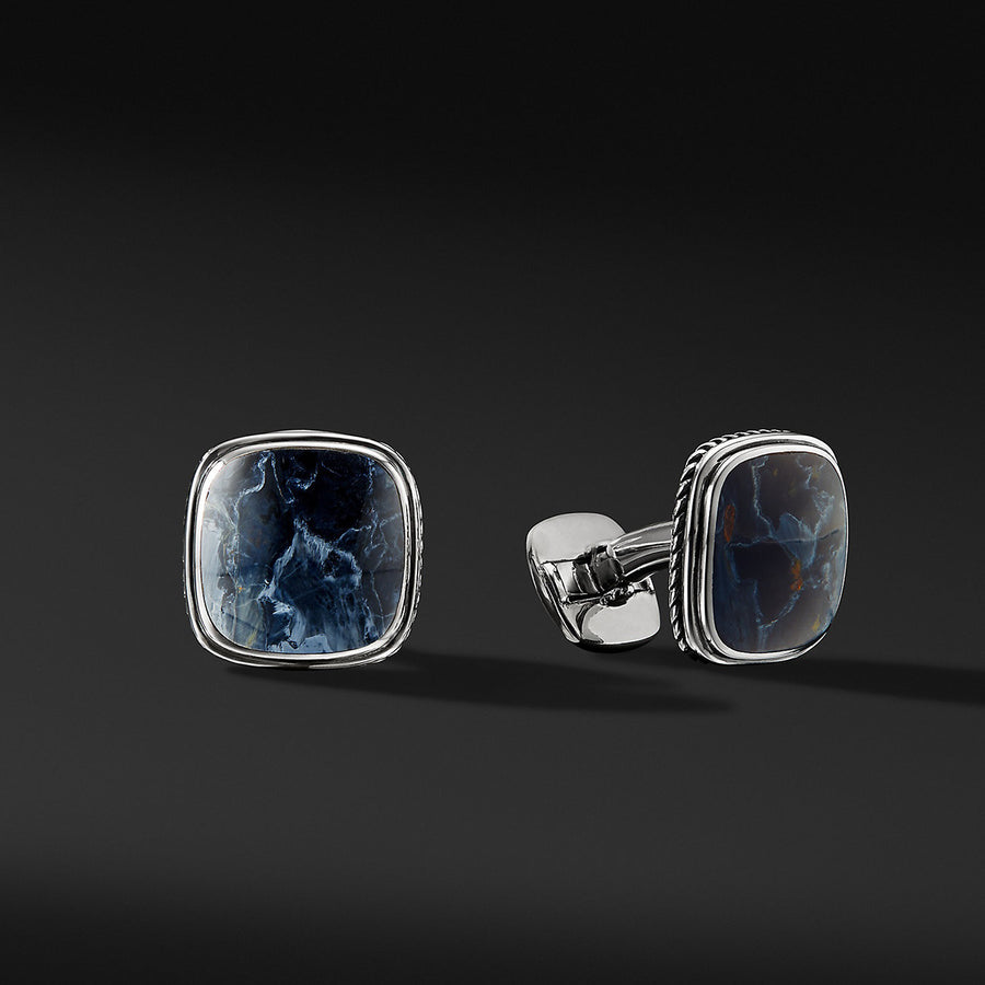 Exotic Stone Cuff Links with Pietersite