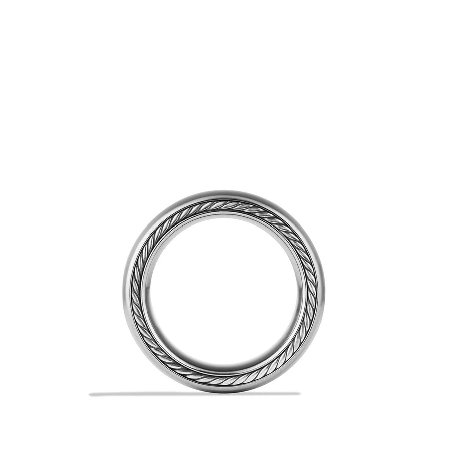 Streamline Wide Band Ring with Gray Titanium