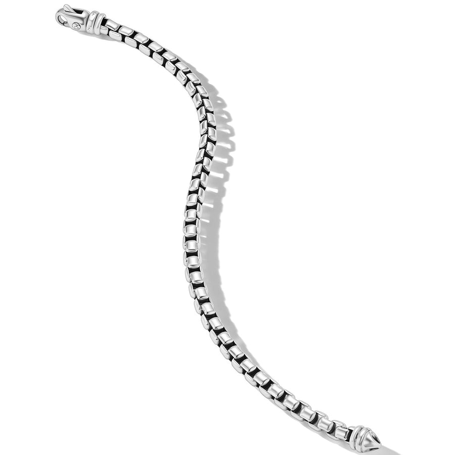Box Chain Bracelet in Sterling Silver