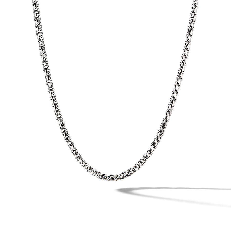 Wheat Chain Necklace in Sterling Silver