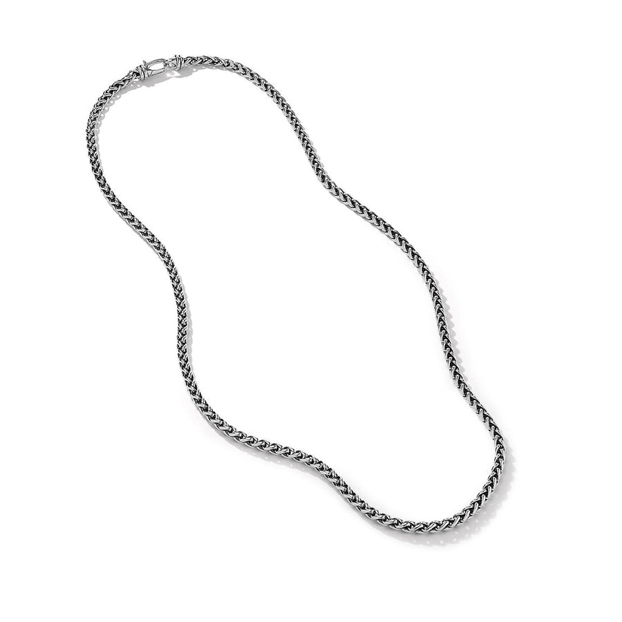 Wheat Chain Necklace in Sterling Silver