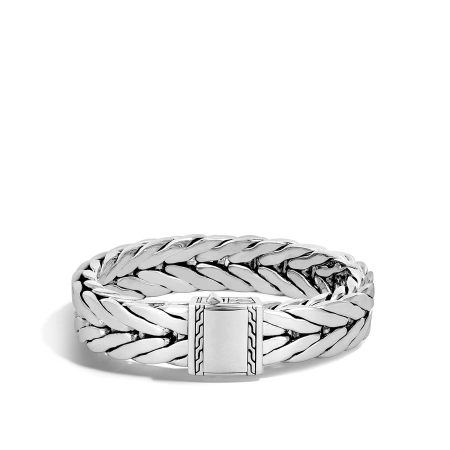 Modern Chain Silver Extra-Large Bracelet