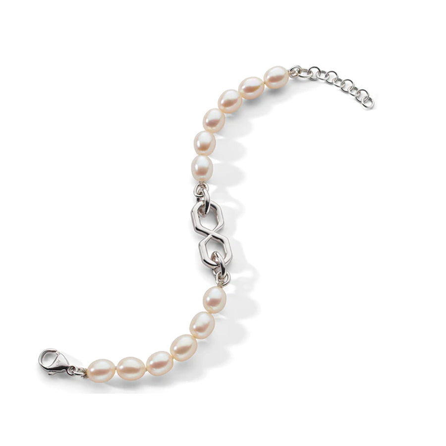 The Symbol Pearl Infinity Bracelet