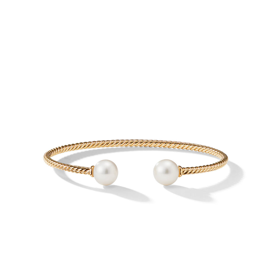 Solari Bead Bracelet with Pearl in 18K Gold