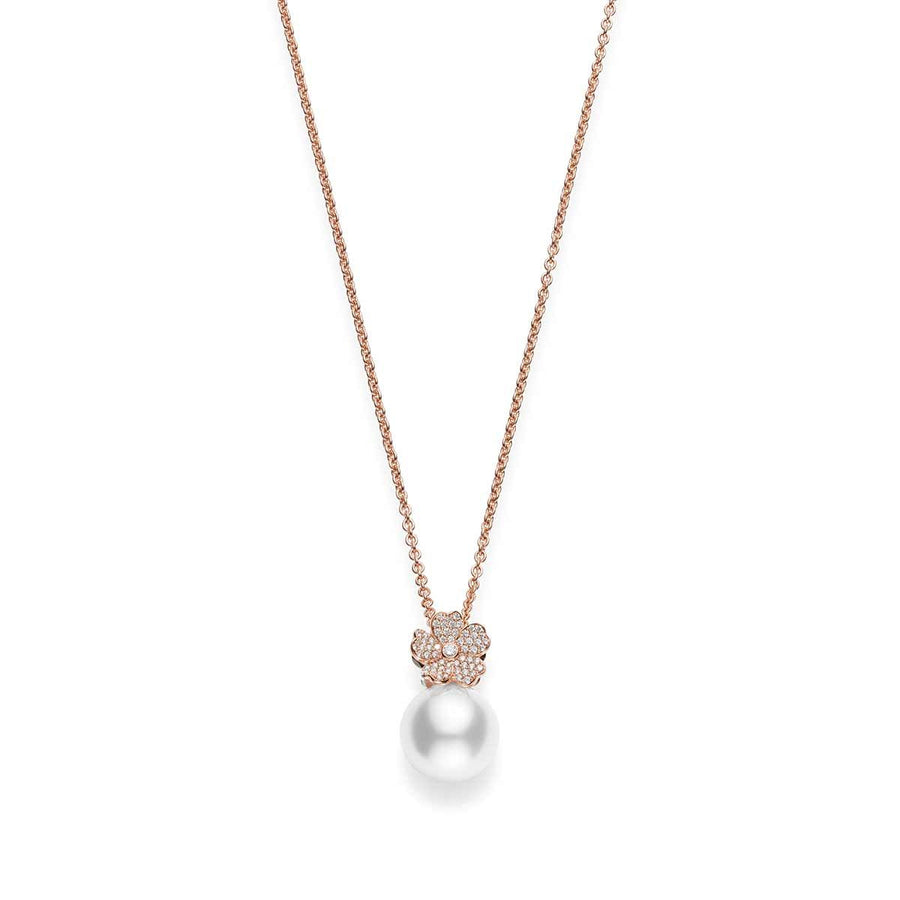 Cherry Blossom Pendant in Pink Gold