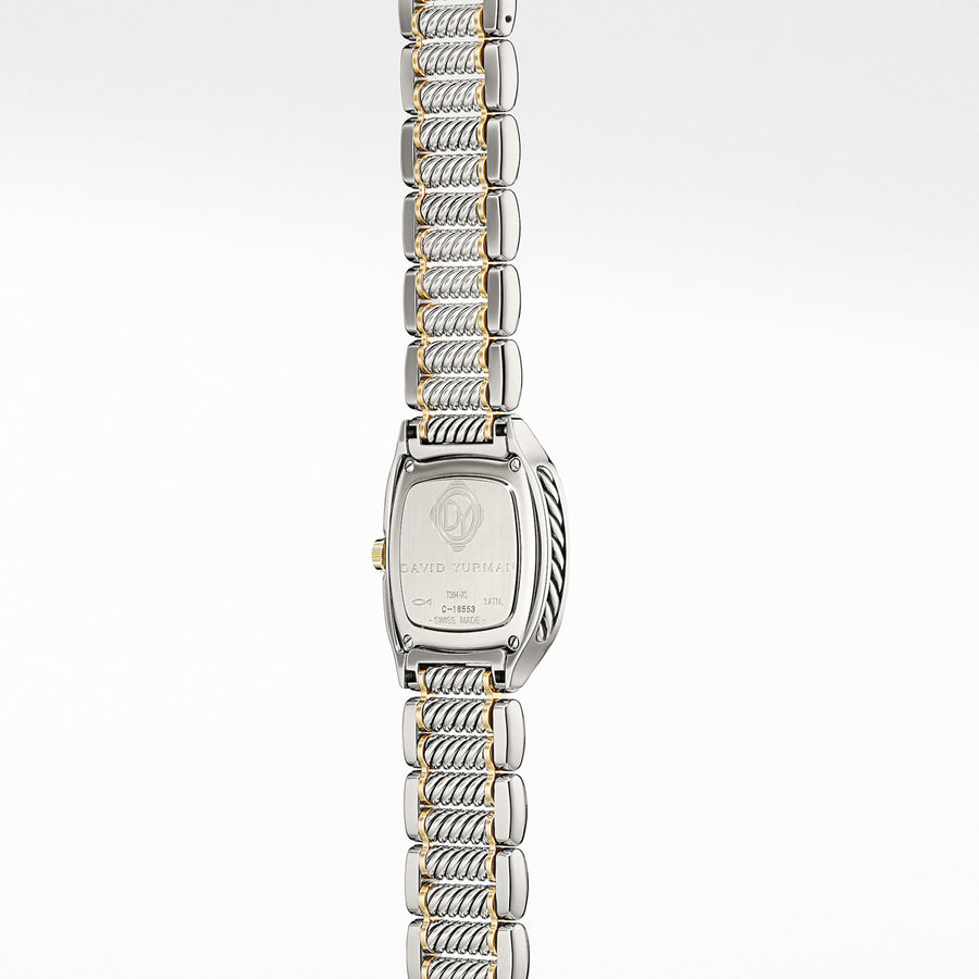 Thoroughbred 35mm Stainless and Gold Watch with Diamonds