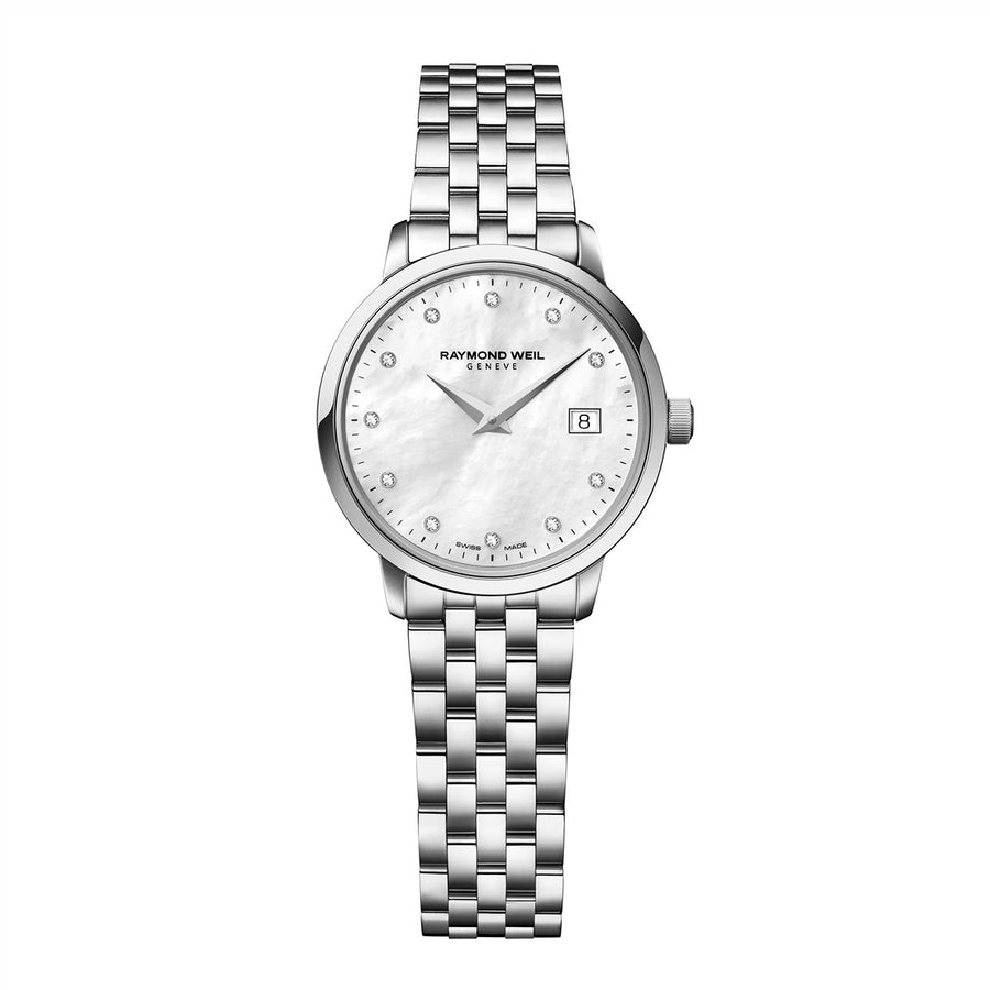 Ladies White Mother-of-Pearl Diamond Quartz Watch