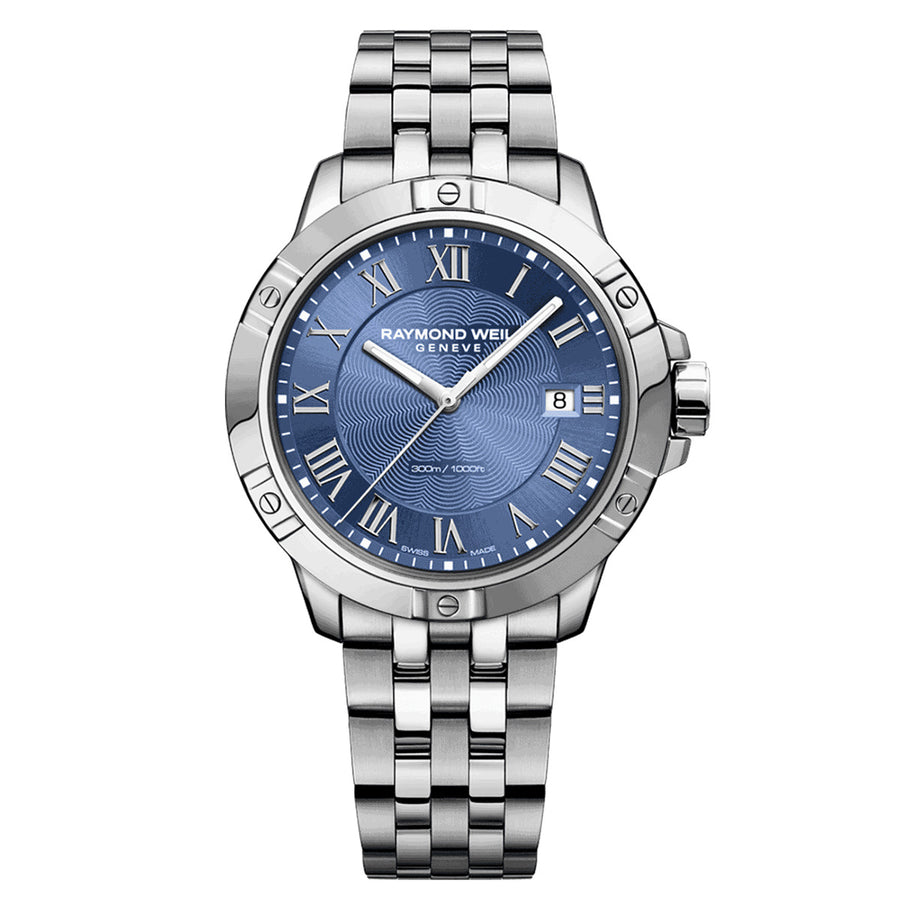 Tango Classic Mens Steel Blue Quartz Watch