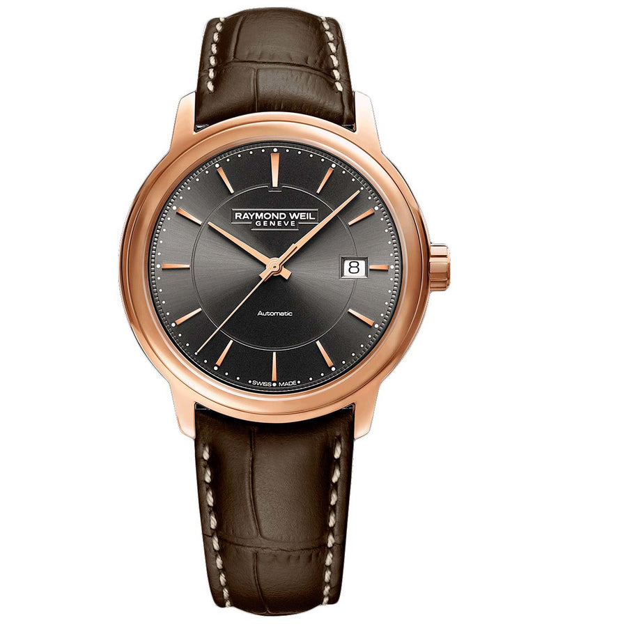 Rose Gold Automatic Date Watch