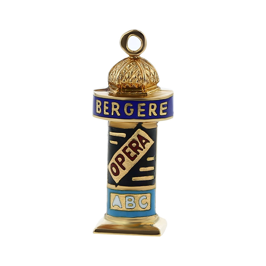14K Yellow Gold Bergere Paris Charm