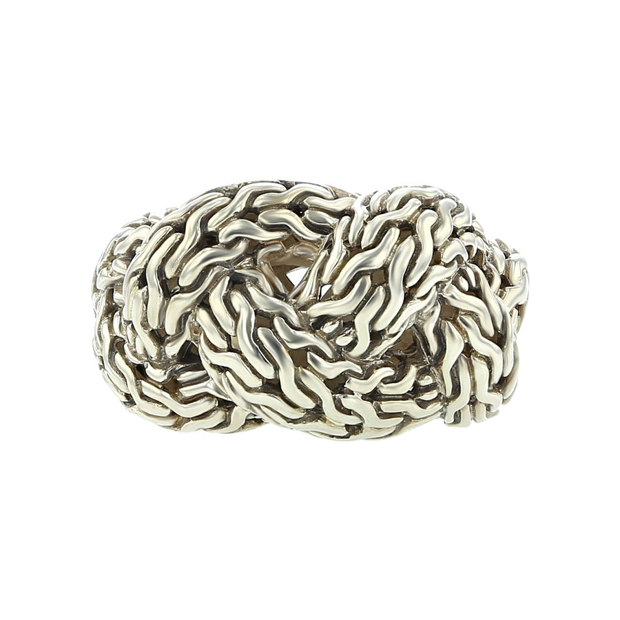 John Hardy Classic Chain Silver Braided Ring