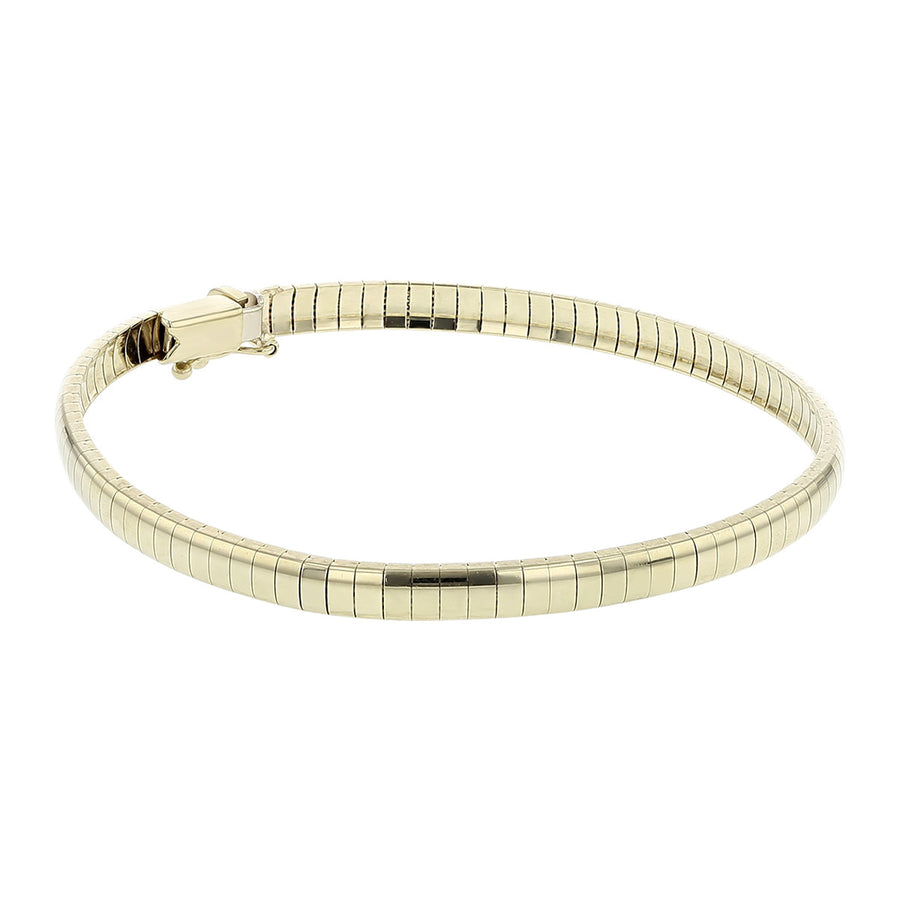 14K Yellow Gold Omega 7-Inch Flexible Bracelet