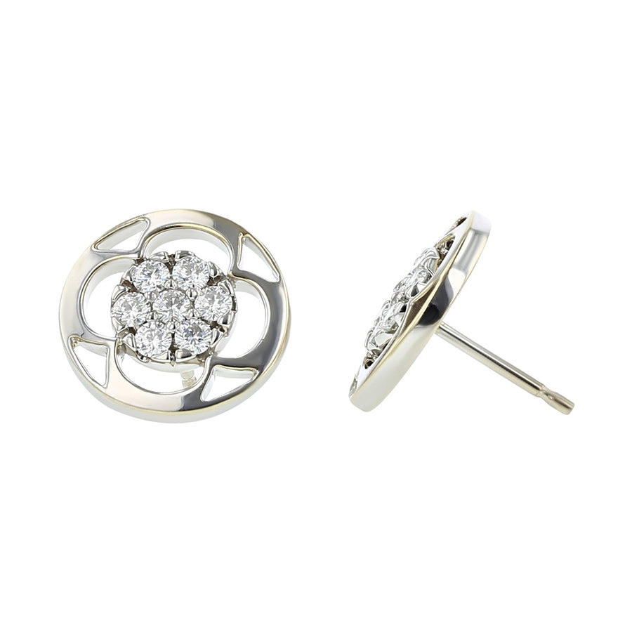 Hearts On Fire Diamond Optima Button Earrings