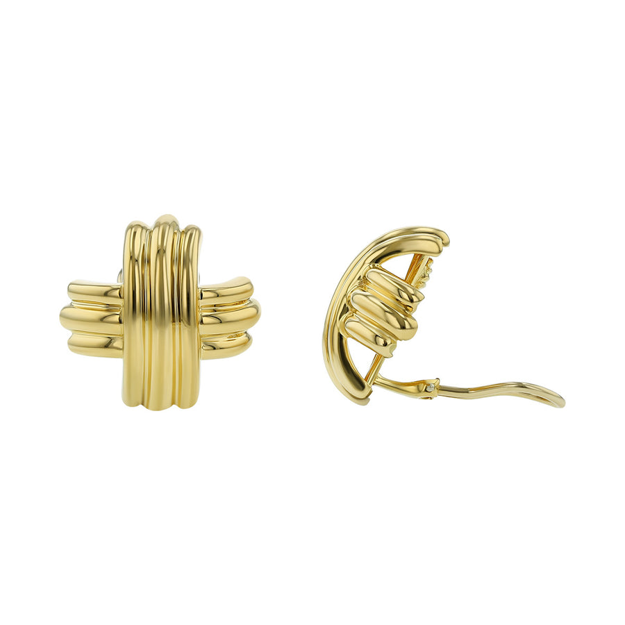 Tiffany and Co. X Crossover Clip Earrings