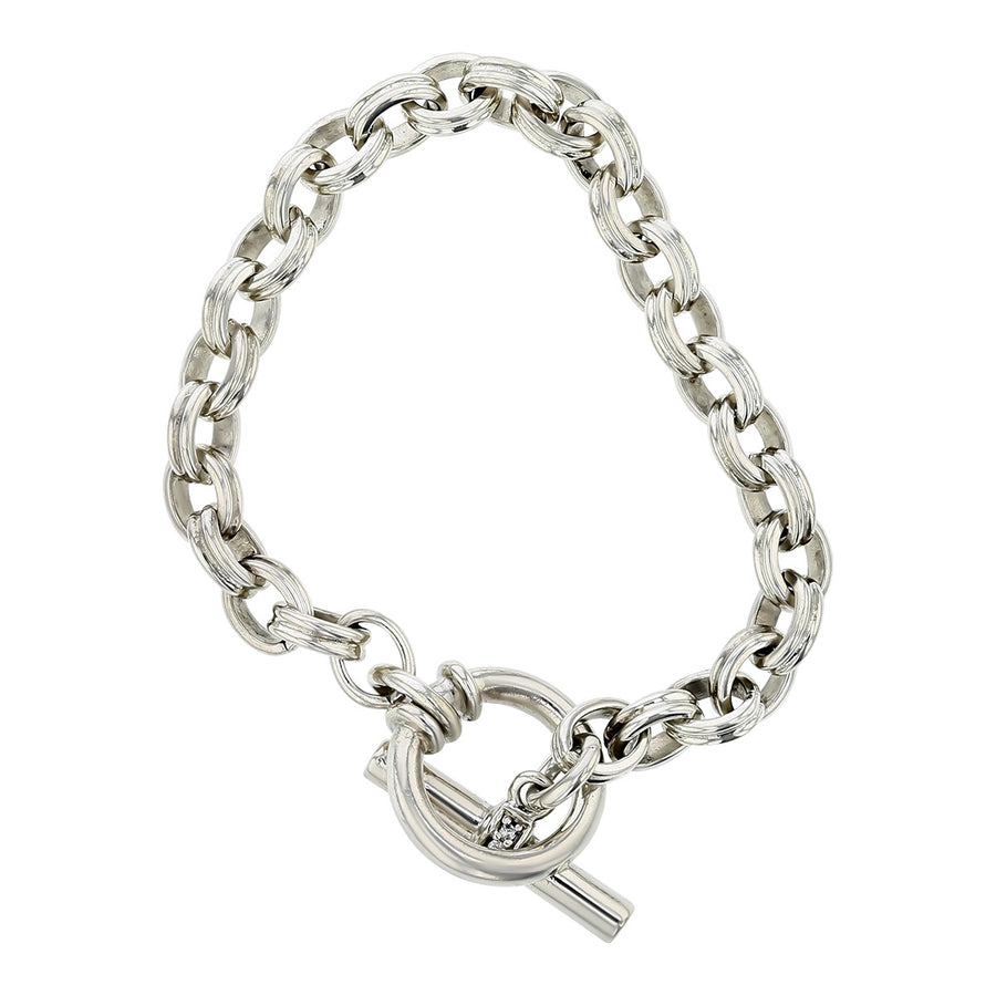 Slane Sterling Silver 8-Inch Link Bracelet