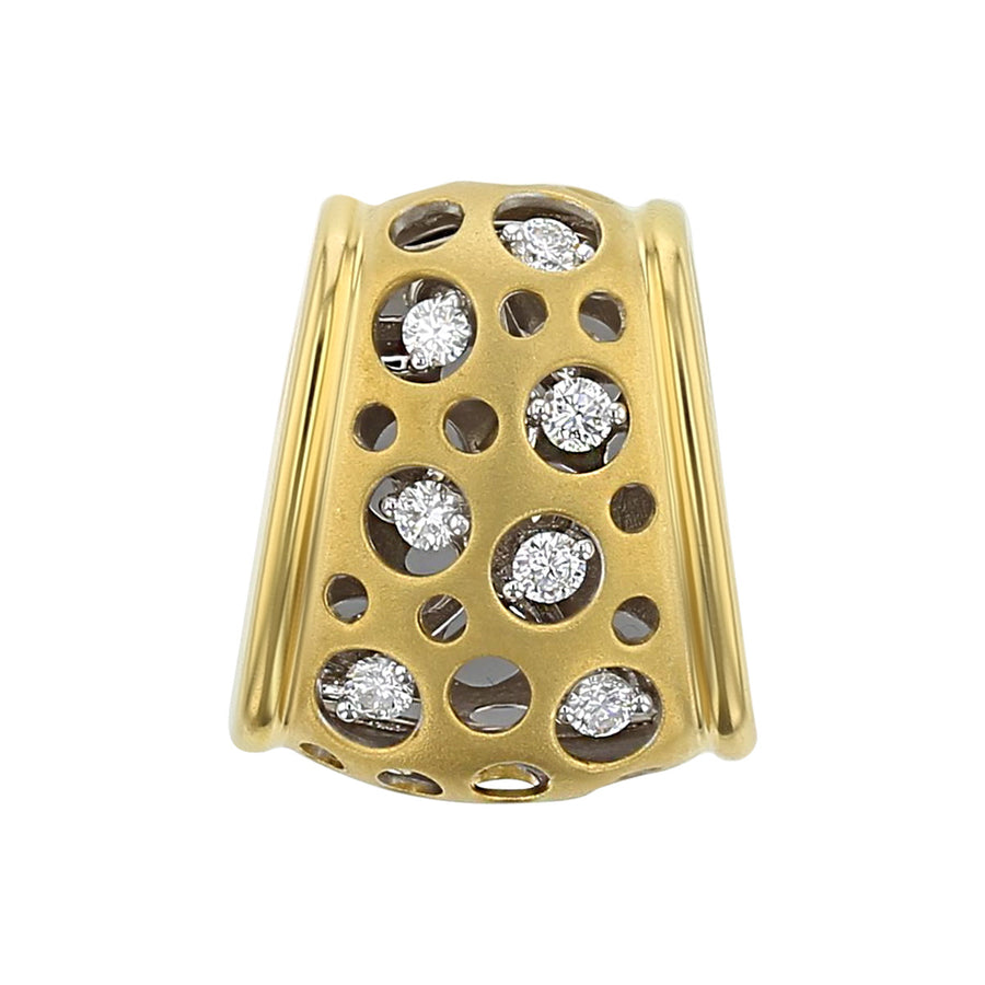 18K Yellow Gold Diamond Pendant