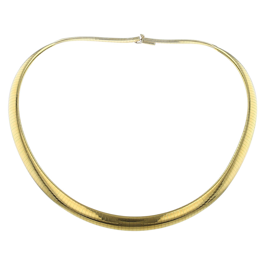 14K Yellow Gold 8mm 16-Inch Omega Necklace