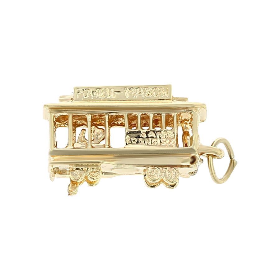 14K Yellow Gold San Francisco Cable Car Charm